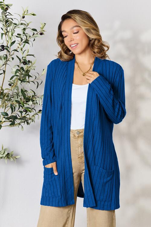 Isabella Ribbed Open Front Cardigan