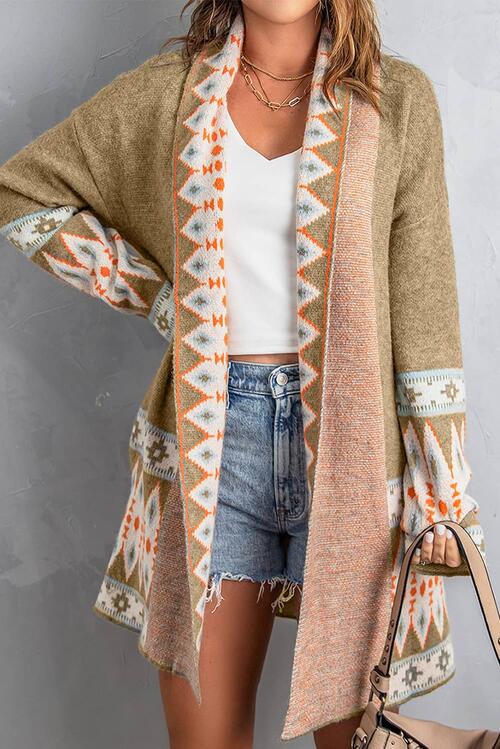 Brinlee Geometric Cardigan