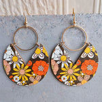 Colorful Wooden Dangle Earrings