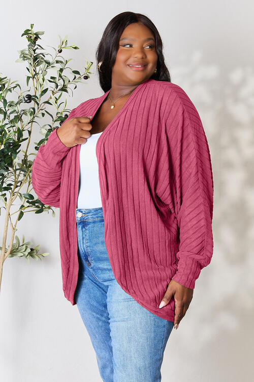 Eva Ribbed Cocoon Cardigan