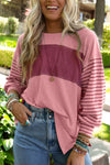 Taya Striped Long Sleeve Top