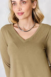 Hayden V-Neck Long Sleeve T-Shirt