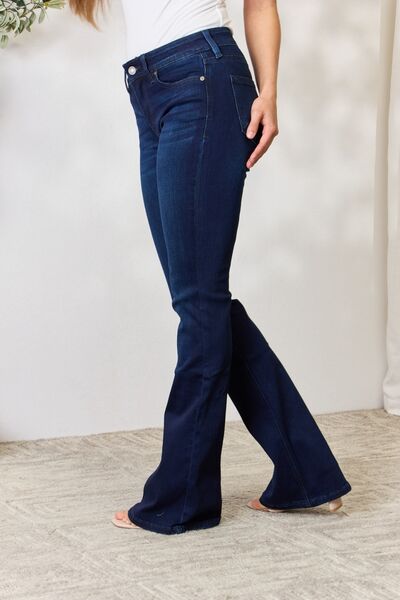 Katrina Mid Rise Flare Kancan Jeans