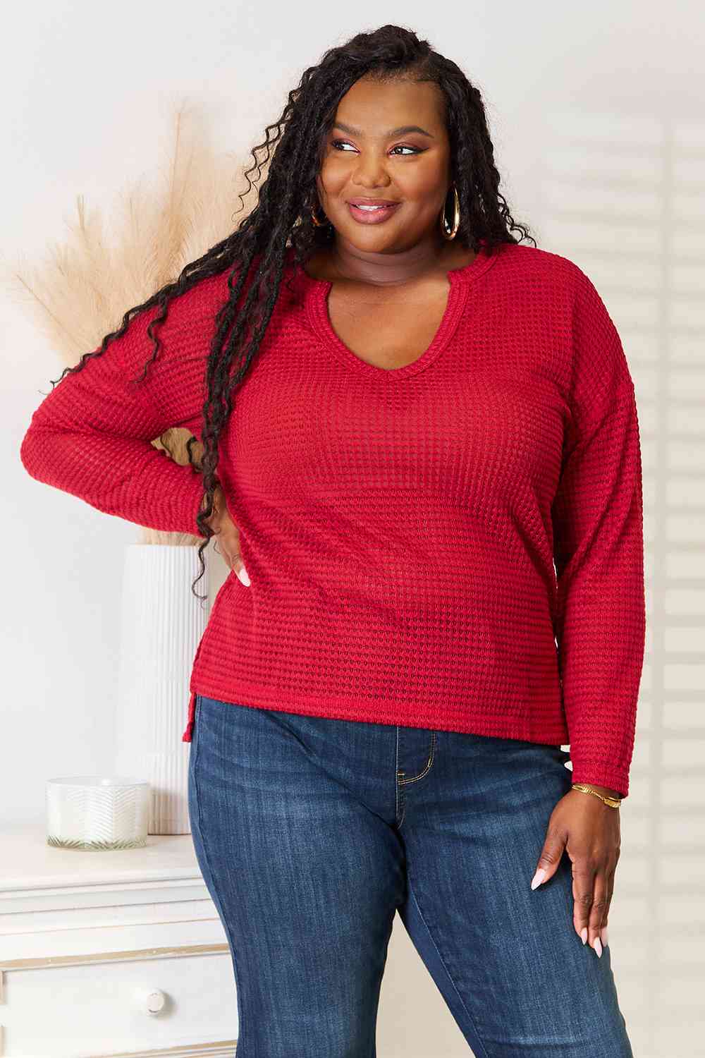 Ava Wide Notch Relax Top