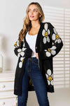 Gia Floral Button Down Longline Cardigan