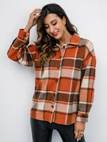 Penelope Plaid Button-Down Jacket