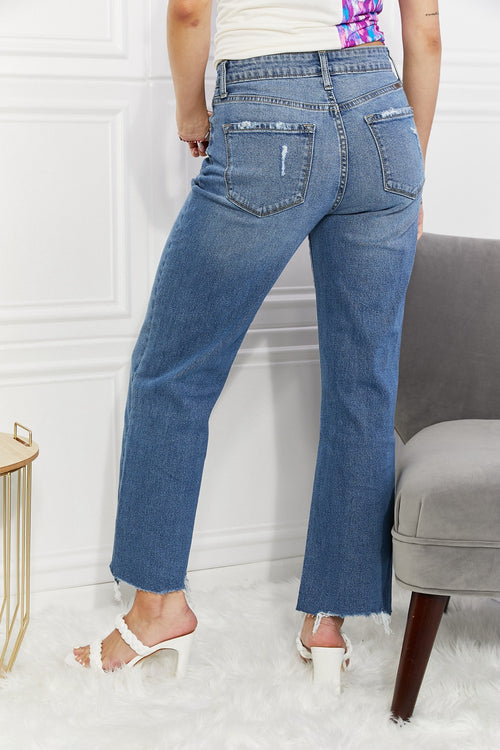 Melanie Crop Wide Leg Kancan Jeans