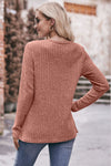 Destiny Ribbed Buttoned Long Sleeve Tee