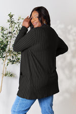 Isabella Ribbed Open Front Cardigan