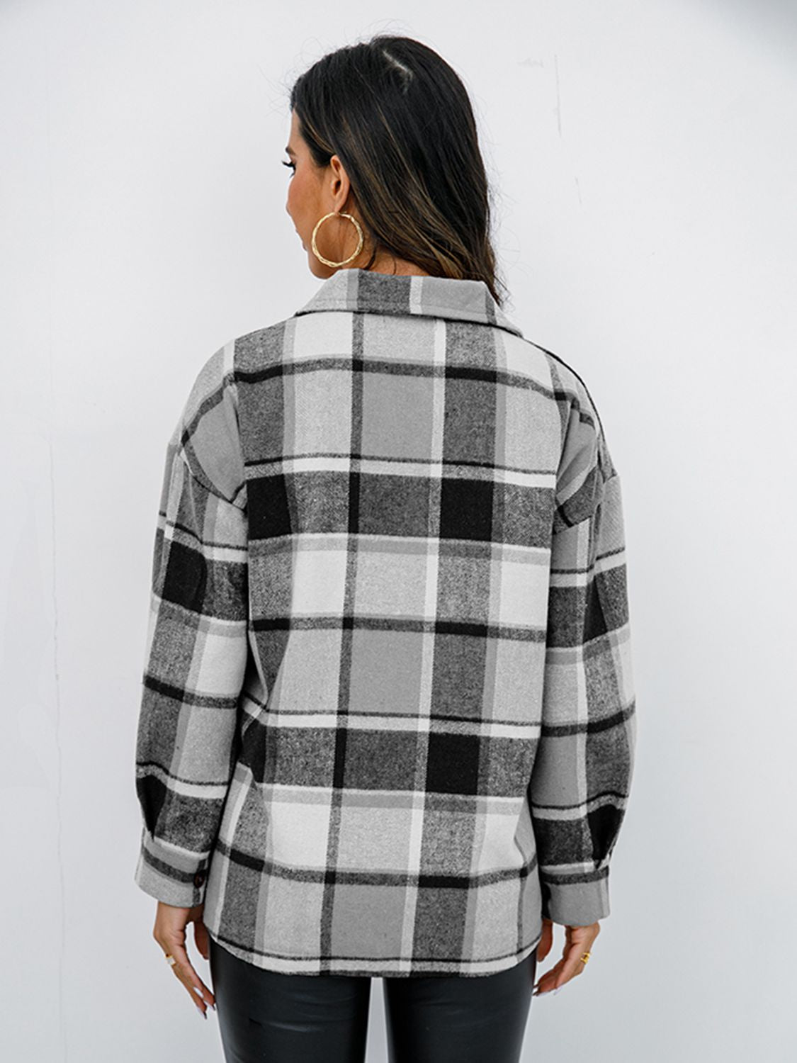 Penelope Plaid Button-Down Jacket