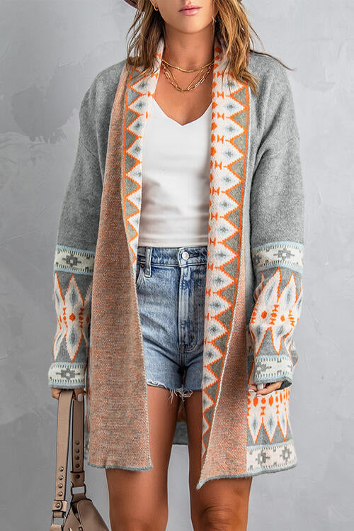 Brinlee Geometric Cardigan