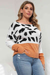 Plus Size Leopard Sweater