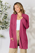 Isabella Ribbed Open Front Cardigan