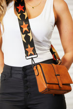 Josie PU Leather Wide Strap Crossbody Bag