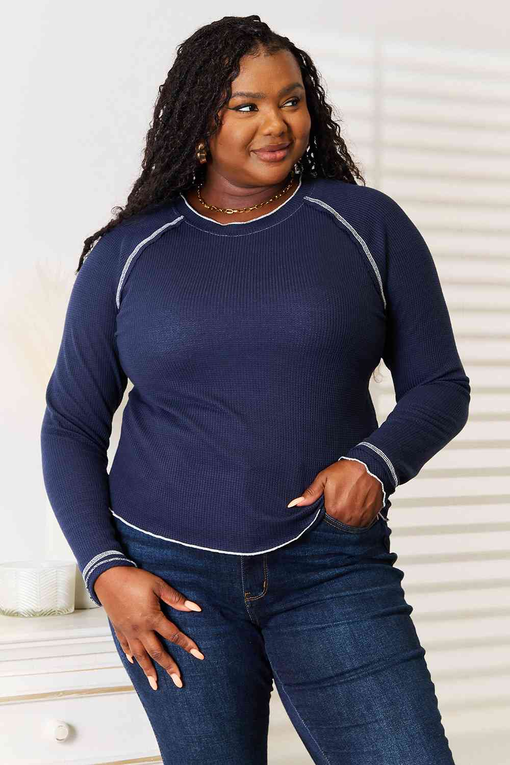 Nevaeh Long Raglan Sleeve Top