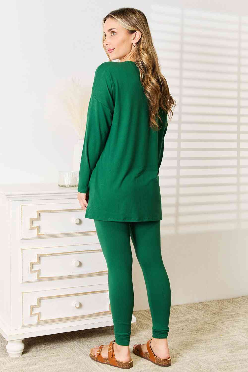 Lazy Days Long Sleeve Top and Leggings Set