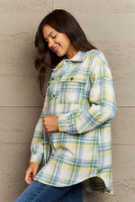 Skylar Plaid Button-Down Long Sleeve Jacket