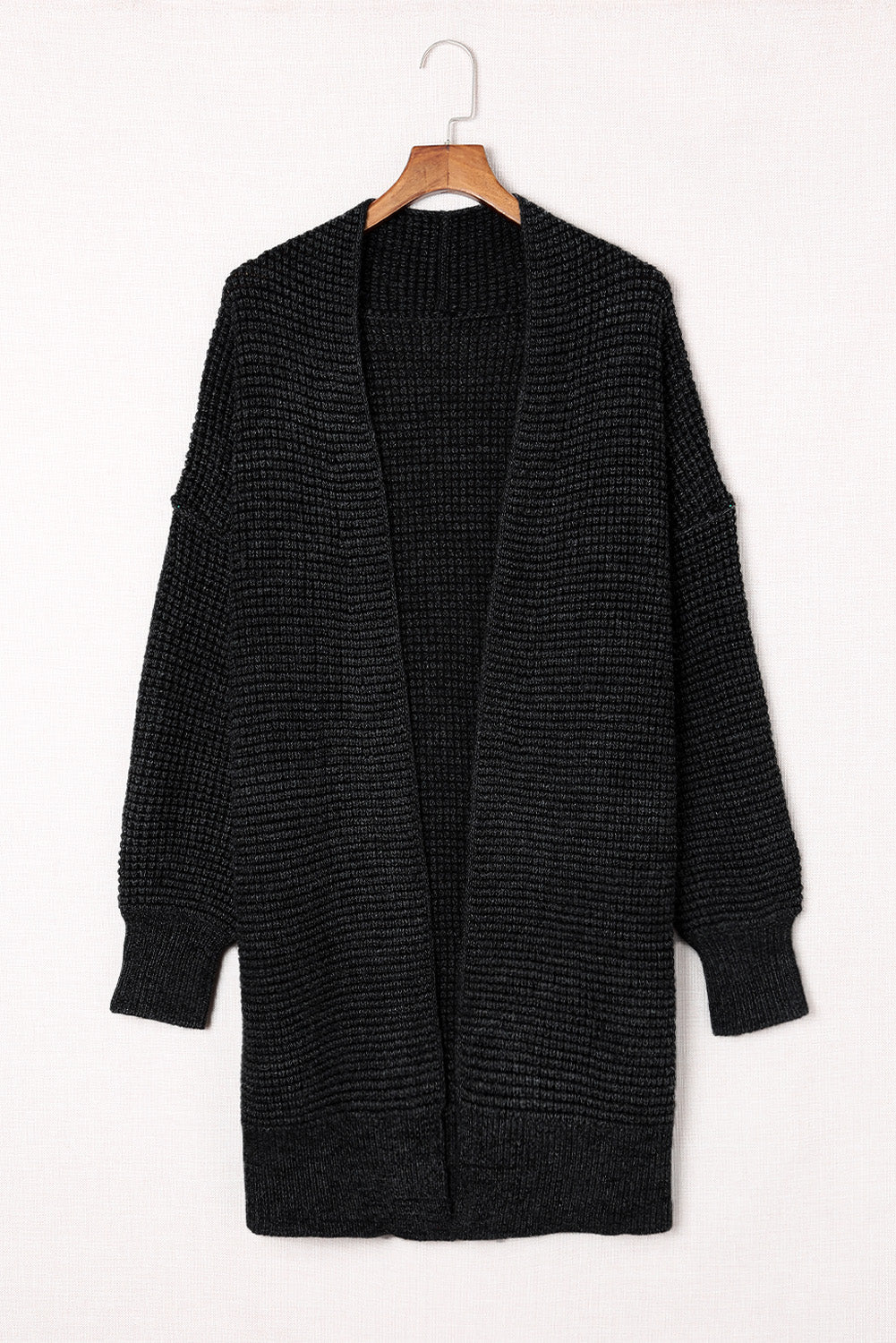 Raquel Heathered Open Front Longline Cardigan