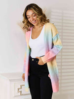 Gradient Open Front Cardigan