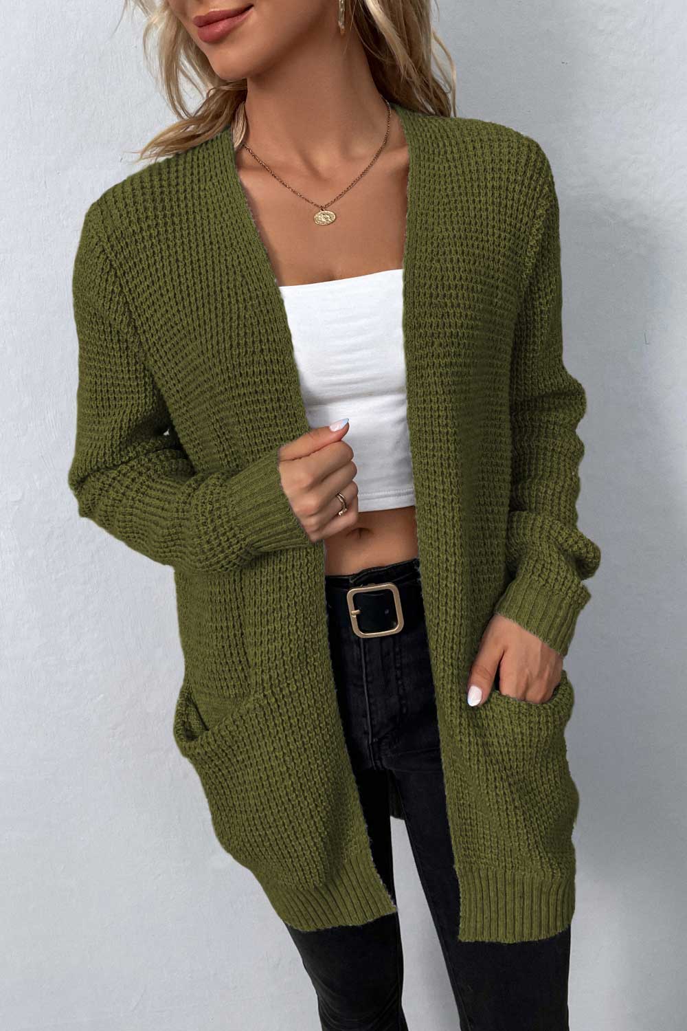 Hailee Rib-Knit Cardigan