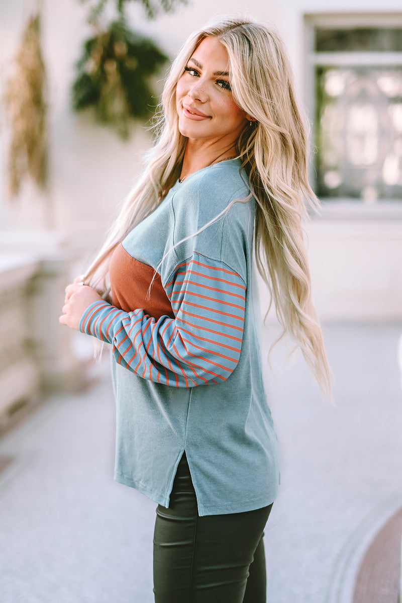 Taya Striped Long Sleeve Top