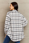 Skylar Plaid Button-Down Long Sleeve Jacket