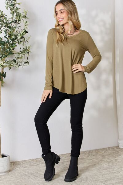 Hayden V-Neck Long Sleeve T-Shirt