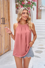 Jessica Grecian Neck Sleeveless Top