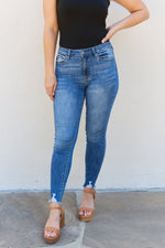 Lindsay Raw Hem High Rise Skinny Kancan Jeans