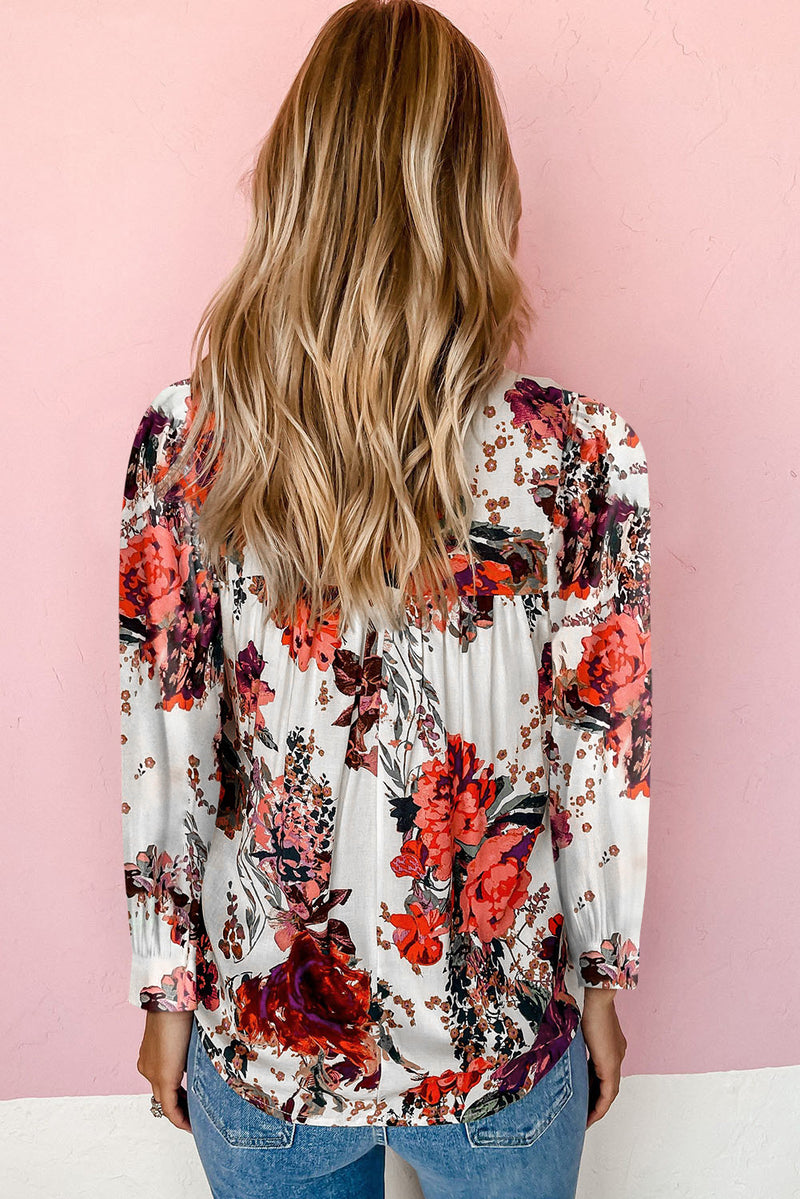 Hadley Floral Print Long Sleeve Blouse