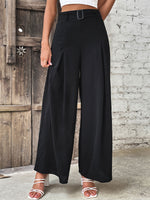 Penelope Ruched High Waist Wide Leg Pants