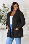 Isabella Ribbed Open Front Cardigan