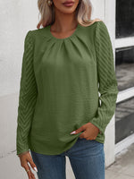 Bree Ruched Puff Sleeve Blouse