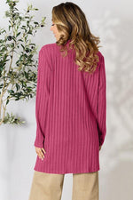 Isabella Ribbed Open Front Cardigan