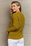 Kiss Me Tonight Button Down Cardigan in Chartreuse