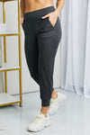 Wide Waistband Cropped Joggers