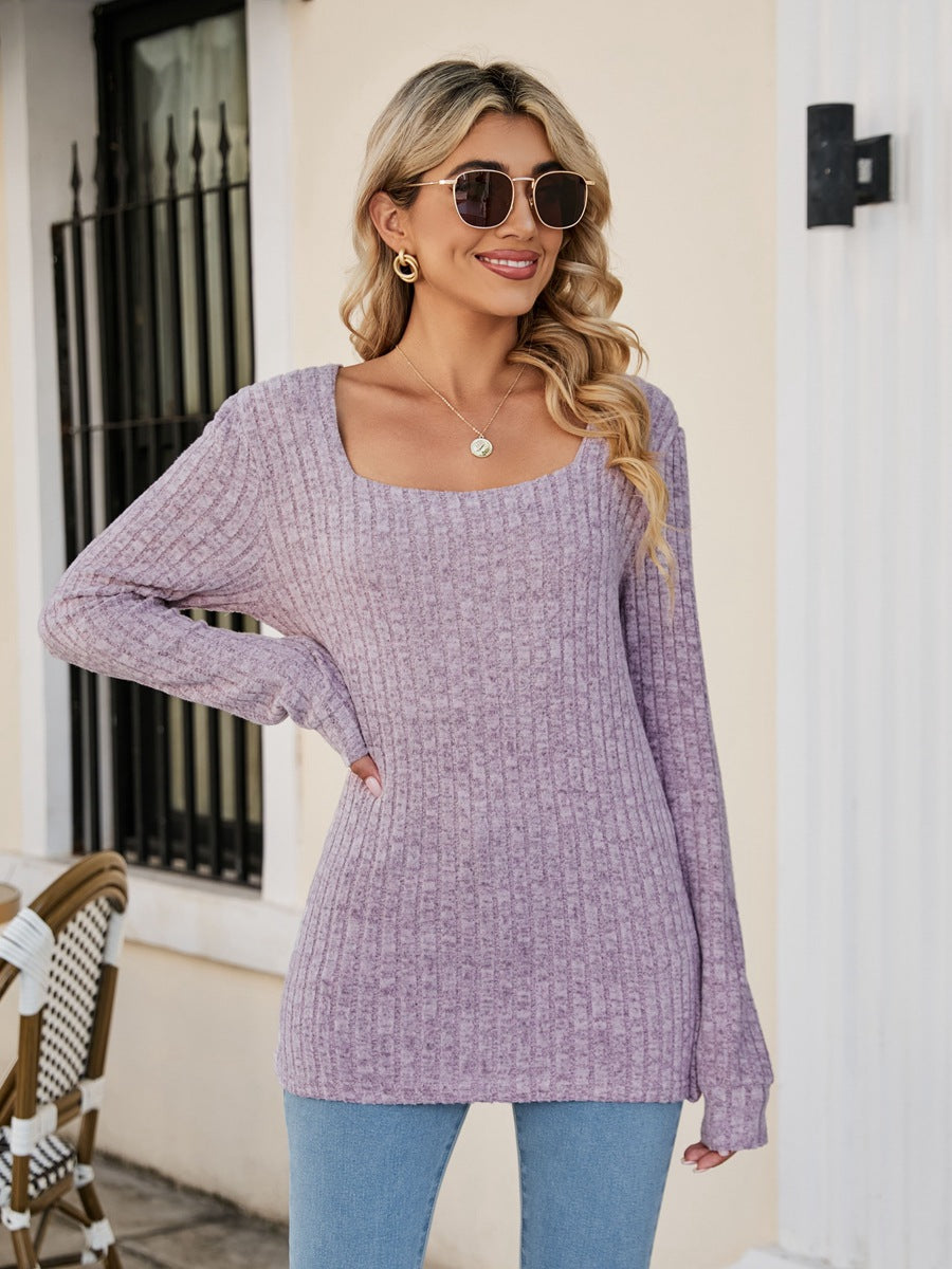 RaeAnn Ribbed Long Sleeve Top