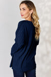 Lucy Ribbed Half Button Long Sleeve