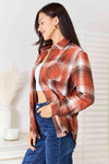 Hazel Plaid Collared Neck Long Sleeve Shirt