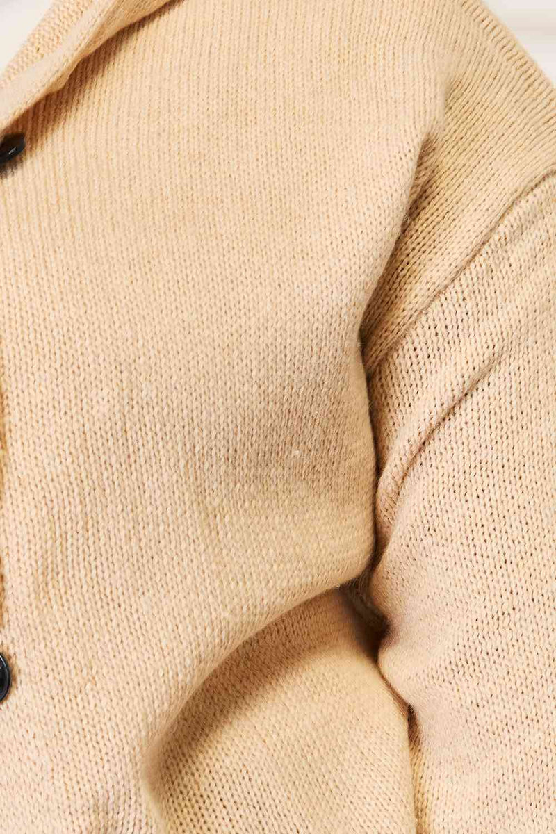 Maisie Button-Down Hooded Sweater