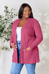 Isabella Ribbed Open Front Cardigan