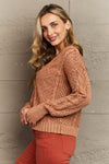 Soft Focus Cable Knit Cardigan