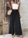 Penelope Ruched High Waist Wide Leg Pants