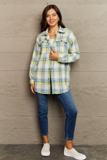 Skylar Plaid Button-Down Long Sleeve Jacket