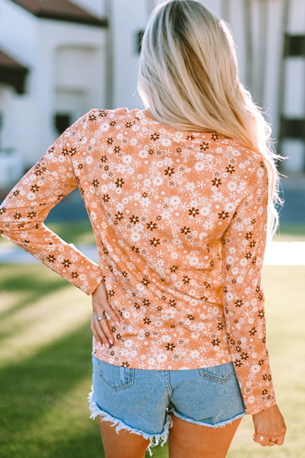 Seraphina Floral Print Long Sleeve Tee