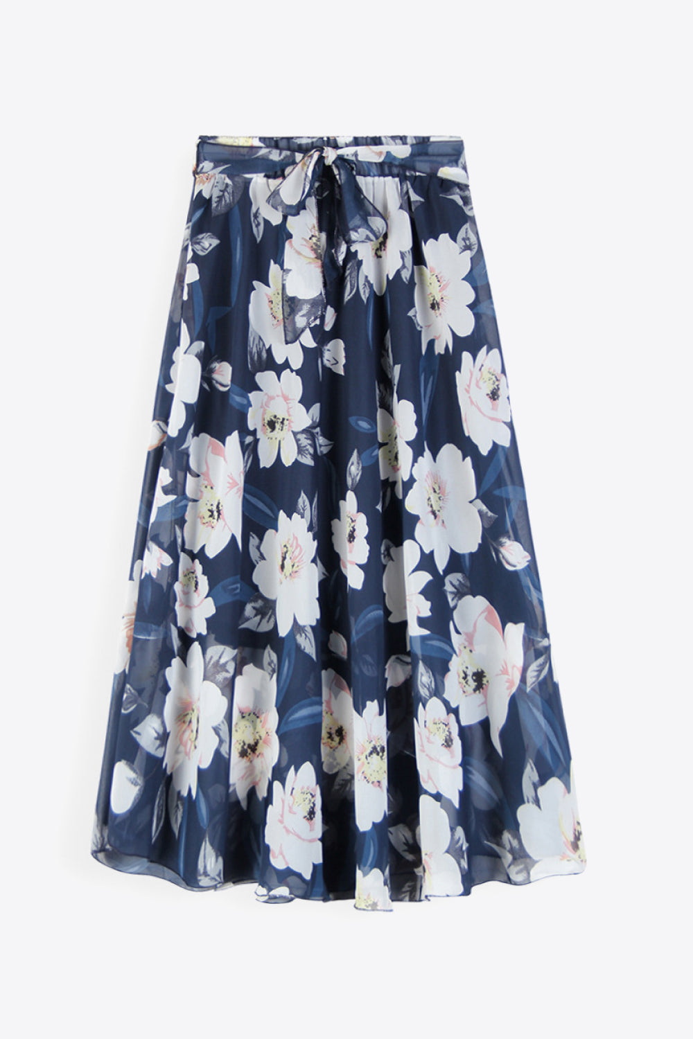 Floral Tie-Waist Skirt