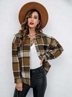 Penelope Plaid Button-Down Jacket