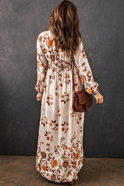 Harper Floral V-Neck Maxi Dress