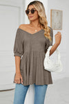 V-Neck Babydoll Top