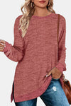 Juliet Long Sleeve Slit T-Shirt